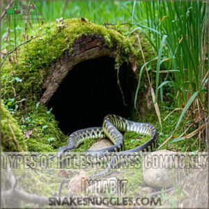 Types of Holes Snakes Commonly Inhabit