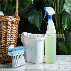 Using Dedicated Cleaning Supplies