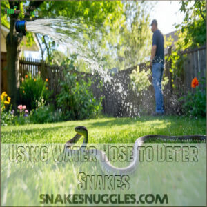 Using Water Hose to Deter Snakes