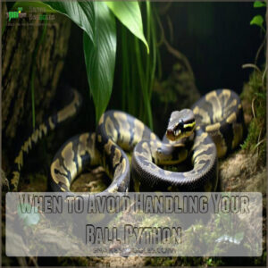 When to Avoid Handling Your Ball Python