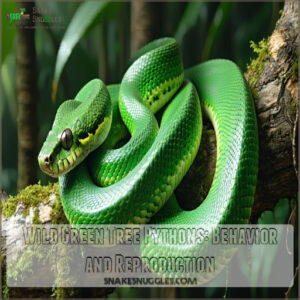 Wild Green Tree Pythons: Behavior and Reproduction