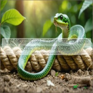 will a snake cross a braided rope