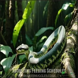 Adjusting Feeding Schedules Adjusting Feeding Schedules
