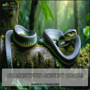 Boa Constrictor Longevity Records