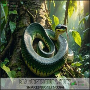 Boa Constrictor Weight