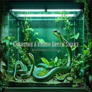 Choosing a Rough Green Snake