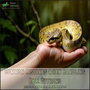 Common Mistakes When Handling Ball Pythons