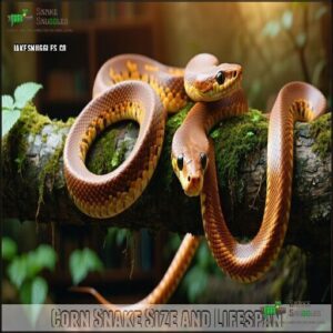 Corn Snake Size and Lifespan