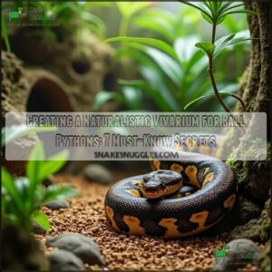 creating a naturalistic vivarium for ball pythons