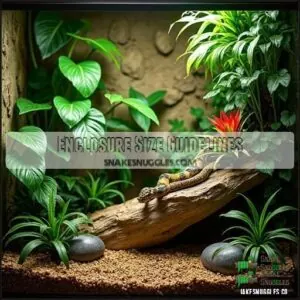 Enclosure Size Guidelines Enclosure Size Guidelines