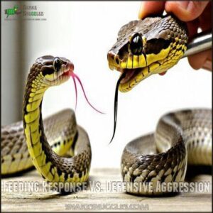 Feeding Response Vs. Defensive Aggression