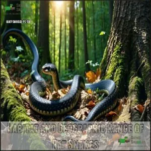 Habitat and Geographic Range of Rat Snakes Habitat and Geographic Range of Rat Snakes