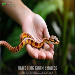 Handling Corn Snakes