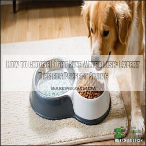 how to choose right size water dish