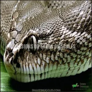 Lesions or Scabs on Scales Lesions or Scabs on Scales