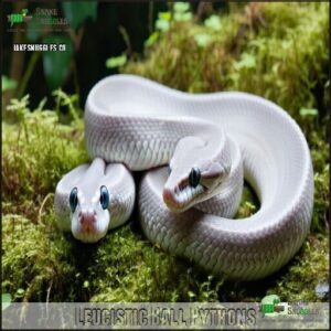 Leucistic Ball Pythons