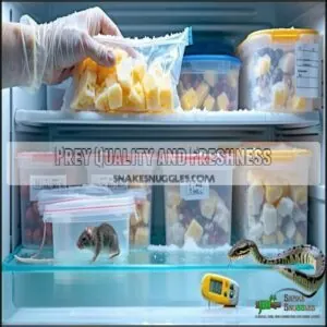Prey Quality and Freshness Prey Quality and Freshness