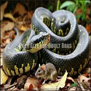 Prey Size for Adult Boas Prey Size for Adult Boas
