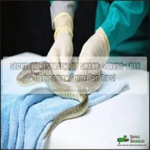 securely restrain pet snake for medication securely restrain pet snake for medication