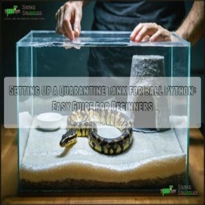 setting up a quarantine tank ball python