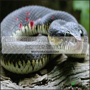 snake bacterial infection signs