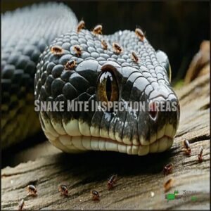 Snake Mite Inspection Areas