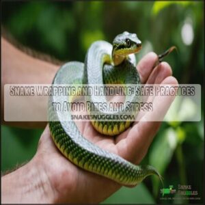 snake wrapping and handling