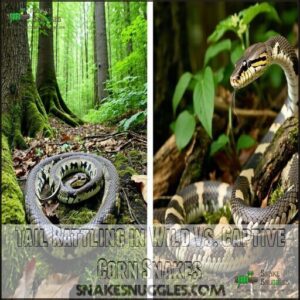 Tail Rattling in Wild Vs. Captive Corn Snakes