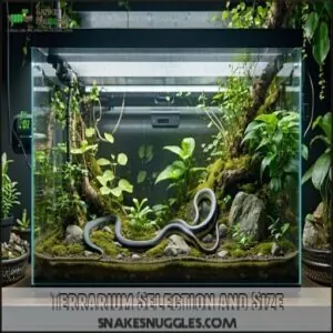 Terrarium Selection and Size Terrarium Selection and Size
