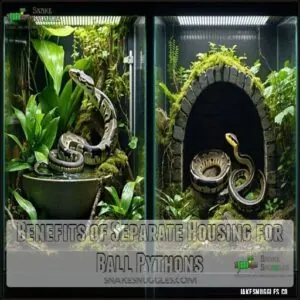 Benefits of Separate Housing for Ball Pythons Benefits of Separate Housing for Ball Pythons