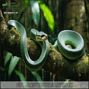 Boa Constrictors Lifespan