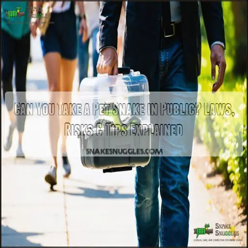 Image showcasing Can You Take a Pet Snake in Public? Laws, Risks & Tips Explained