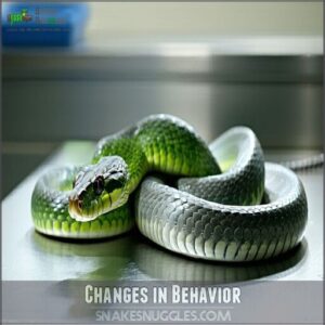 changes in behavior