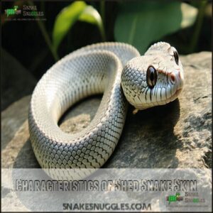 Characteristics of Shed Snake Skin
