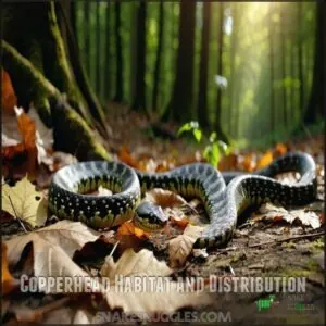 Copperhead Habitat and Distribution Copperhead Habitat and Distribution