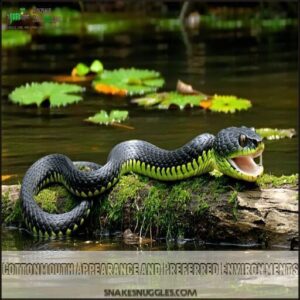 Cottonmouth Appearance and Preferred Environments