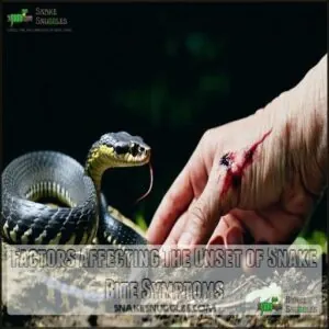 Factors Affecting The Onset of Snake Bite Symptoms Factors Affecting The Onset of Snake Bite Symptoms