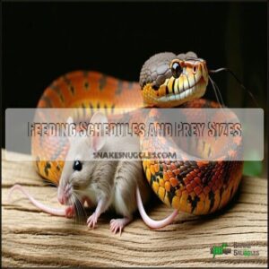 Feeding Schedules and Prey Sizes