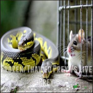 Frozen/Thawed Prey Vs Live Prey