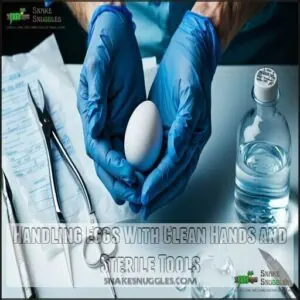 Handling Eggs With Clean Hands and Sterile Tools Handling Eggs With Clean Hands and Sterile Tools