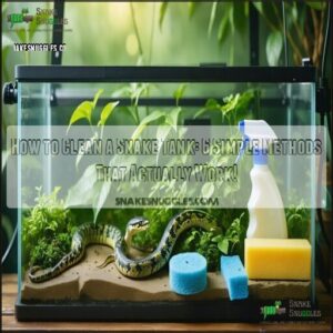 how to clean a snake tank
