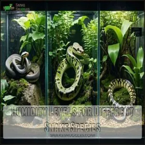 Humidity Levels for Different Snake Species Humidity Levels for Different Snake Species