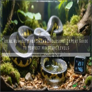 ideal humidity for snake enclosure