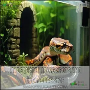 Inadequate Hiding Spots and Enclosure Size Inadequate Hiding Spots and Enclosure Size