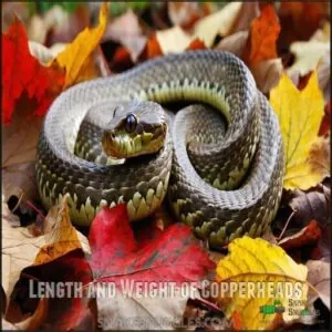 Length and Weight of Copperheads Length and Weight of Copperheads