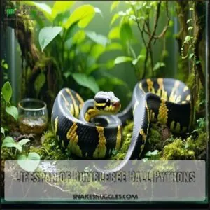 Lifespan of Bumblebee Ball Pythons Lifespan of Bumblebee Ball Pythons