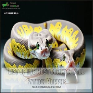 List of The Most Common Ball Python Morphs