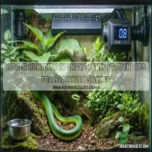lower humidity in the snake tank lower humidity in the snake tank