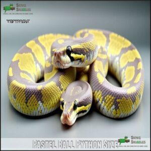 Pastel Ball Python Size