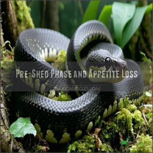 pre-shed phase and appetite loss